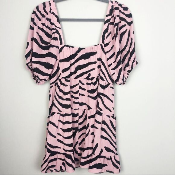 BUDDY LOVE | NEW Becca Dress in Savannah Pink Black Zebra Print Women’s Size XS - Picture 11 of 14